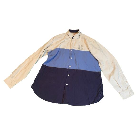 Brooks Brothers Mens Triple Color Botton-Up L/S Shirt Size L RN 93986 - Picture 1 of 11